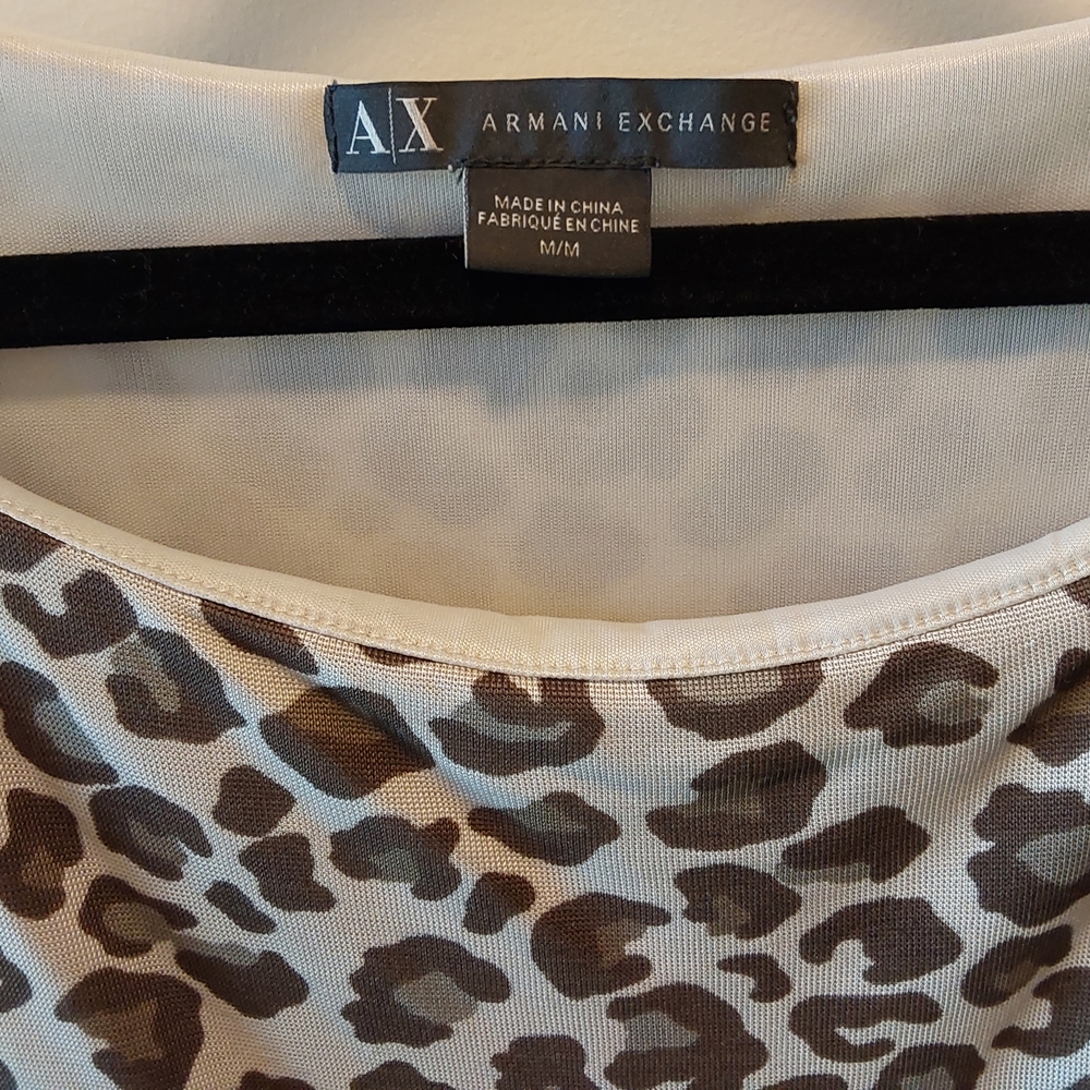 Armani Exchange Animal Print Short Sleeve Midi Dress - Picture 3 of 4